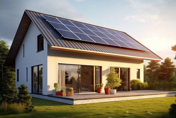 Ein Wohnhaus mit Solaranlage. Doch es geht auch hier noch effizienter mit dem Energiemanager.