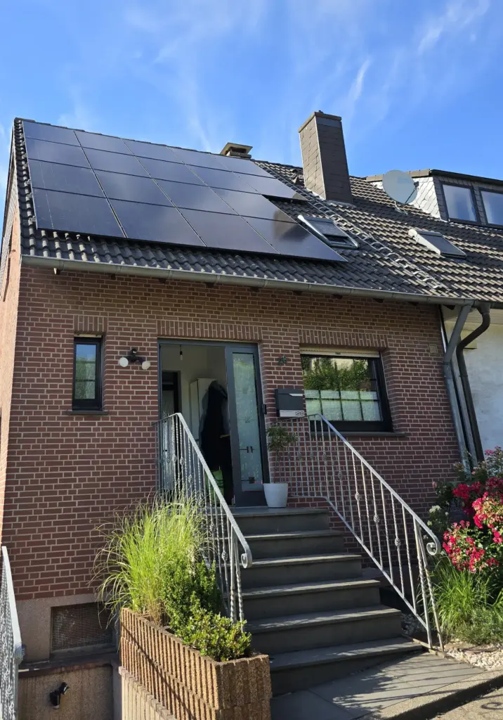 Kundenprojekt vom enivon - PV-Anlage auf einem Reihenhaus